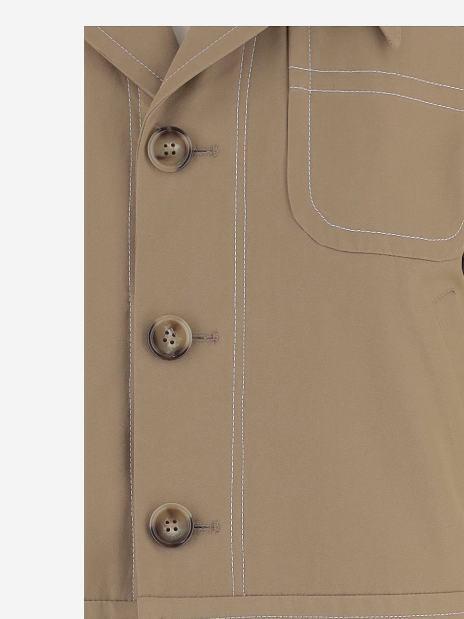 GIACCA IN COTONE CON BOTTONI FJK883CO0132 A036 AMI 