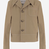 GIACCA IN COTONE CON BOTTONI FJK883CO0132 A036 AMI 