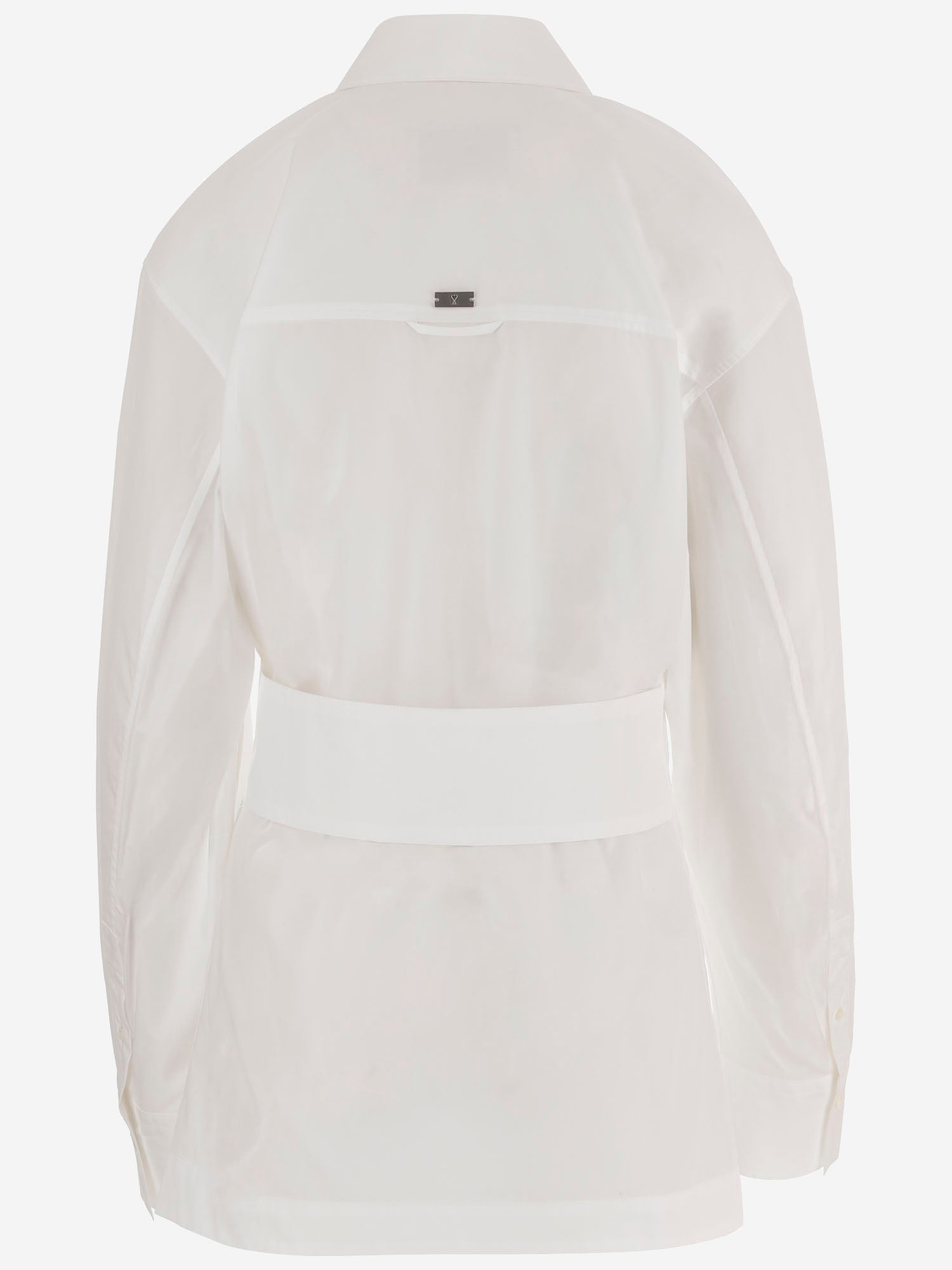 Camicia in cotone con colletto a punta FSH807CO0063 100 AMI 