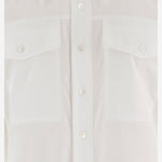 Camicia in cotone con colletto a punta FSH807CO0063 100 AMI 