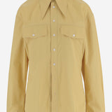 Camicia in cotone con colletto a punta FSH807CO0063 A020 AMI 