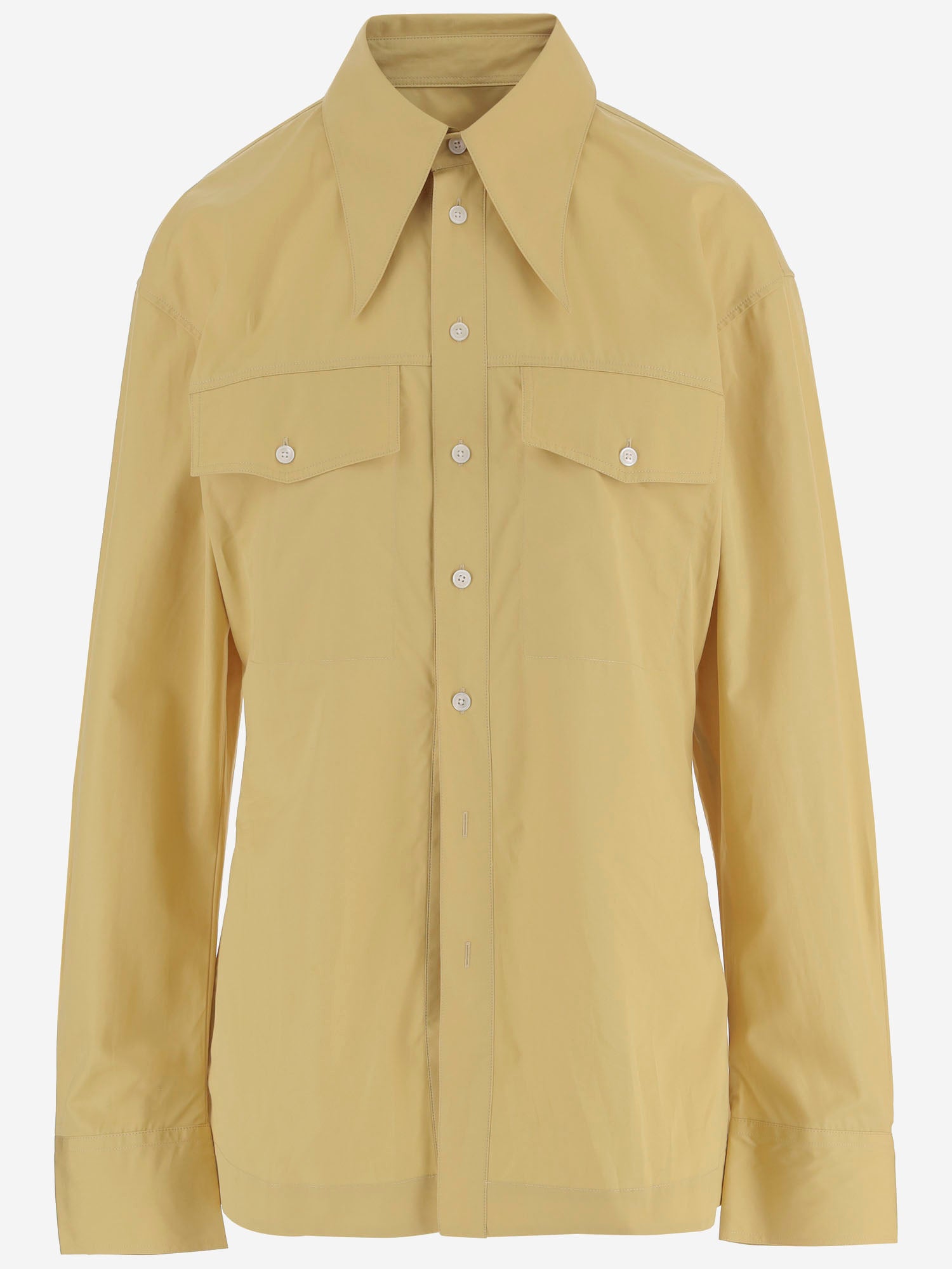 Camicia in cotone con colletto a punta FSH807CO0063 A020 AMI 