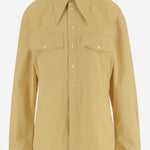 Camicia in cotone con colletto a punta FSH807CO0063 A020 AMI 