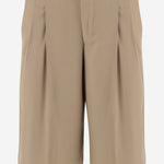 PANTALONI CORTI IN LANA FSO827WV0194 A036 AMI 