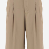 PANTALONI CORTI IN LANA FSO827WV0194 A036 AMI 