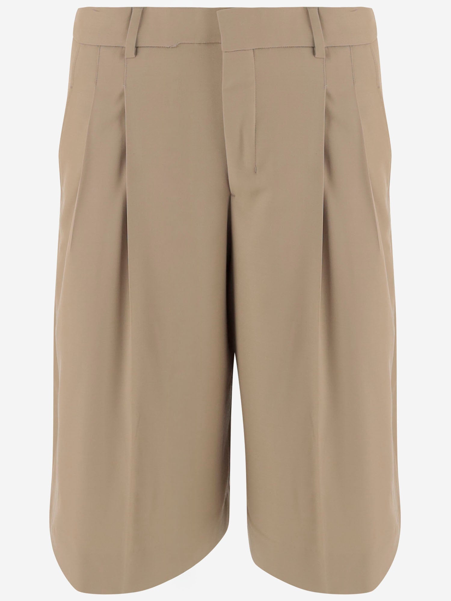 PANTALONI CORTI IN LANA FSO827WV0194 A036 AMI 