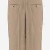 PANTALONI CORTI IN LANA FSO827WV0194 A036 AMI 
