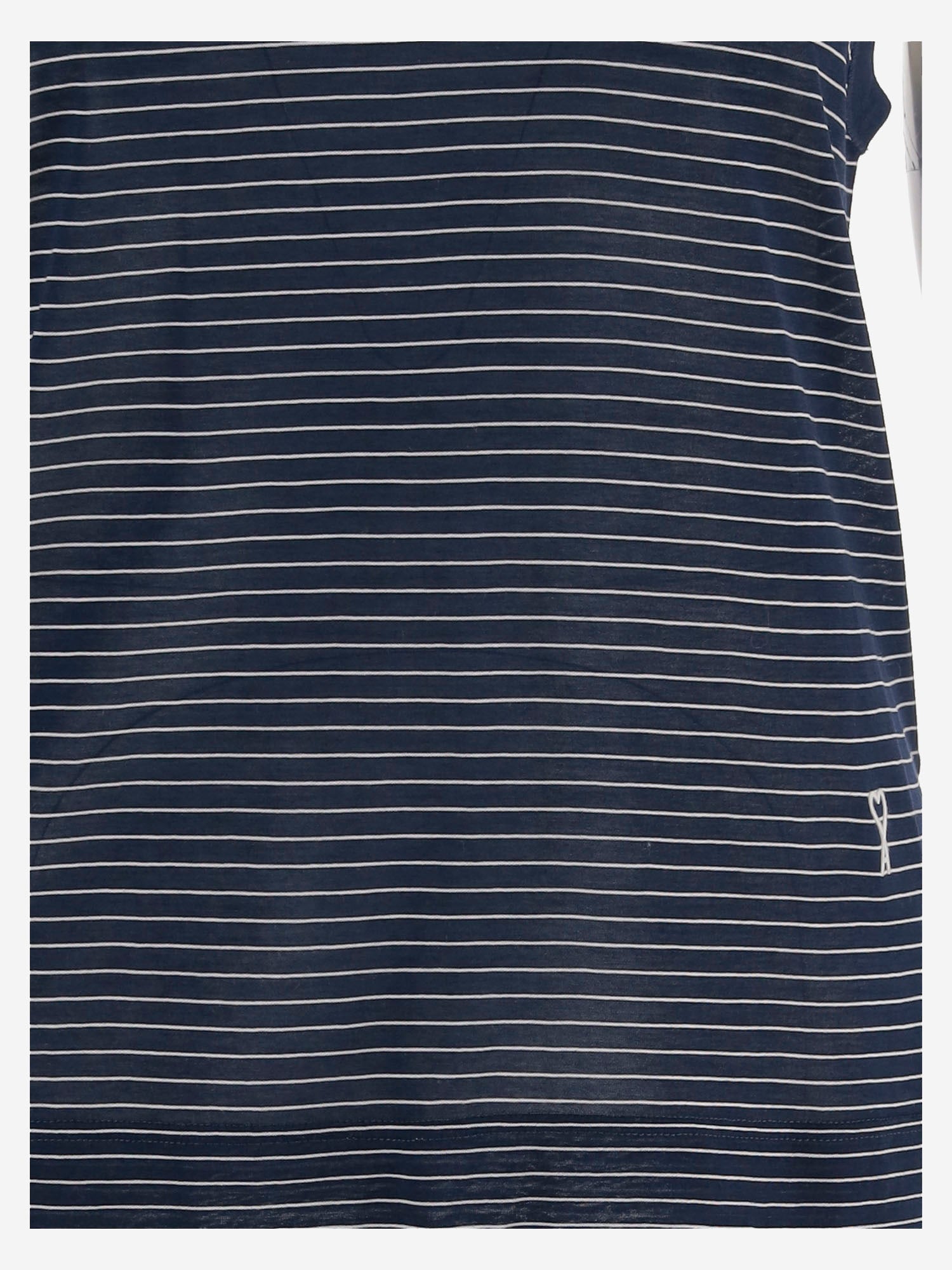 TOP IN COTONE CON MOTIVO A RIGHE FTP818JE0212 A044 AMI 