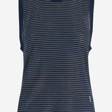 TOP IN COTONE CON MOTIVO A RIGHE FTP818JE0212 A044 AMI 