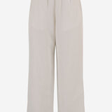 PANTALONI IN MISTO LINO CON ELASTICO IN VITA FTR868VI0052 136 AMI 
