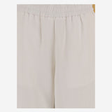 PANTALONI IN MISTO LINO CON ELASTICO IN VITA FTR868VI0052 136 AMI 