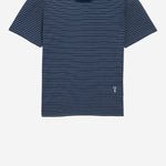 T-SHIRT IN COTONE A RIGHE FTS373JE0212 A044 AMI 