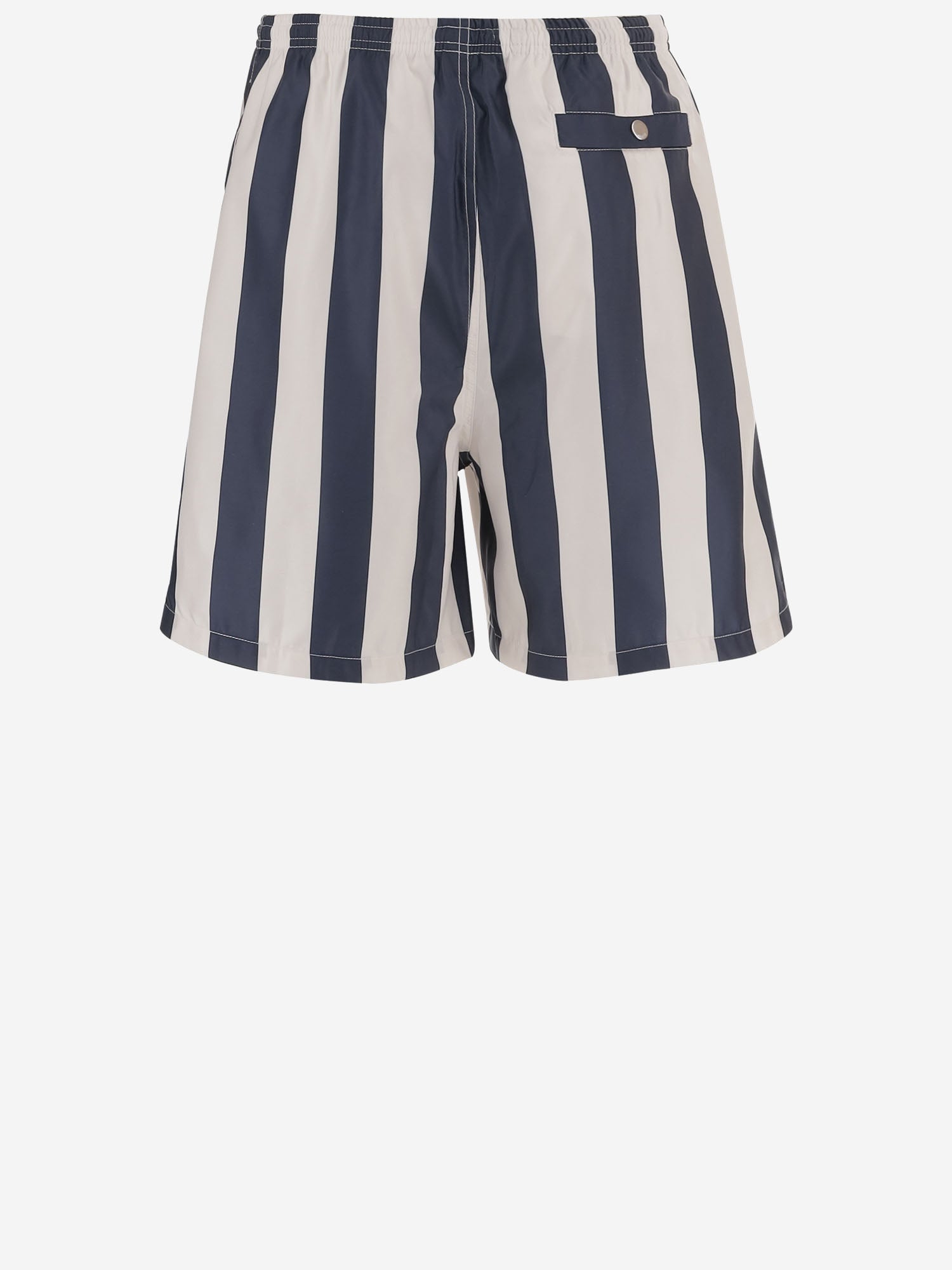 SHORTS DA BAGNO LUNGHI A RIGHE HBW316AW0027 A027 AMI 