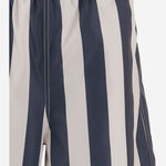 SHORTS DA BAGNO LUNGHI A RIGHE HBW316AW0027 A027 AMI 