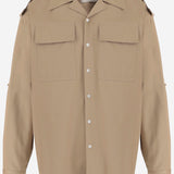 CAMICIA SAHARIENNE IN COTONE HSH814CO0214 A036 AMI 