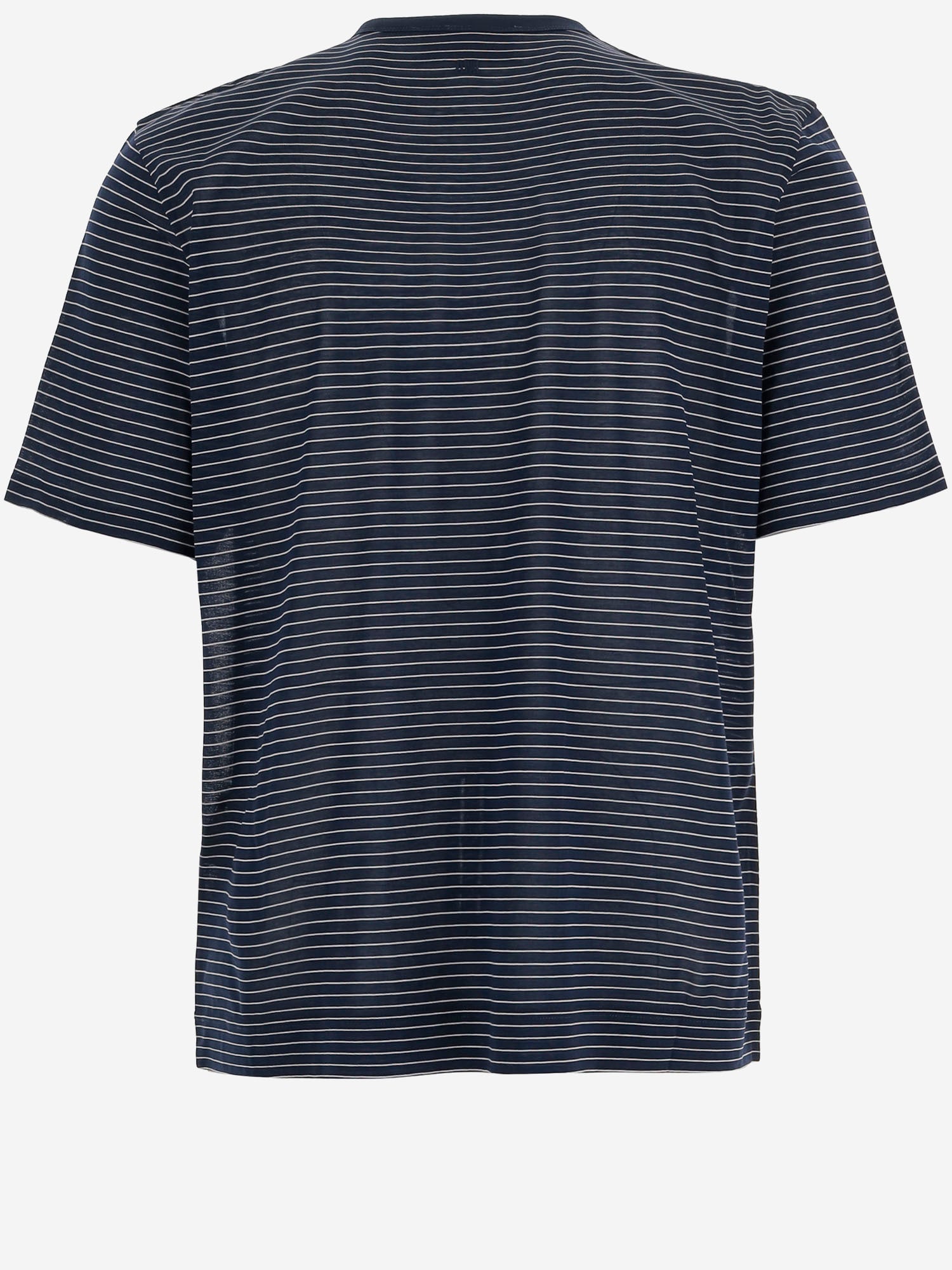 T-SHIRT IN COTONE CON MOTIVO A RIGHE HTS367JE0212 A044 AMI 