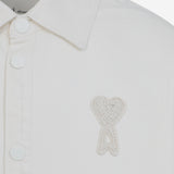 CAMICIA IN COTONE CON RICAMO LOGO UJK897DE0126 136 AMI 