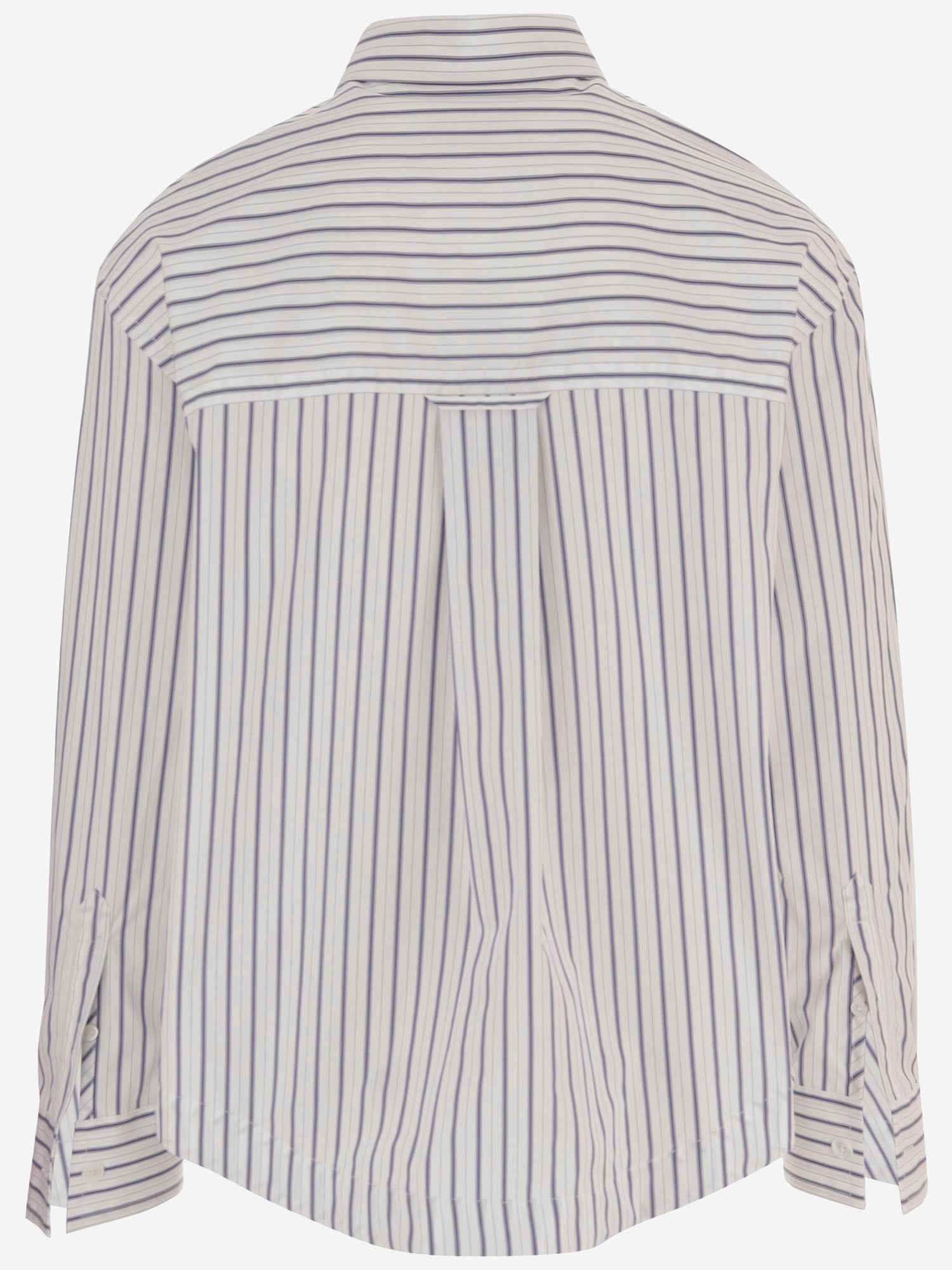 CAMICIA IN COTONE A RIGHE USH808CO0220 A074 AMI 