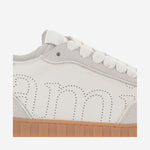 SNEAKERS IN PELLE CON LOGO USN508AL0126 100 AMI 