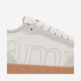 SNEAKERS IN PELLE CON LOGO USN508AL0126 100 AMI 