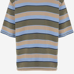 T-SHIRT IN COTONE STRETCH A RIGHE UTS369JE0209 A073 AMI 