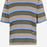 T-SHIRT IN COTONE STRETCH A RIGHE UTS369JE0209 A073 AMI 