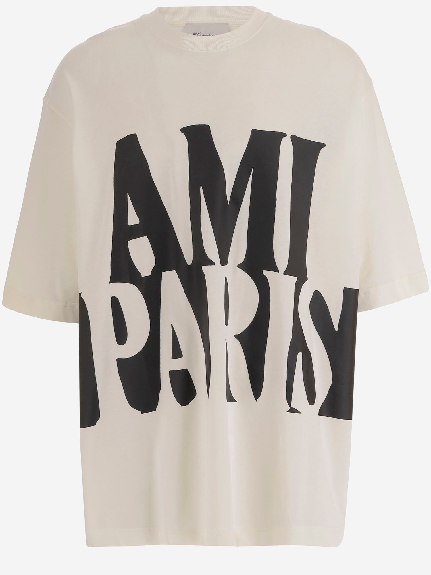 T-SHIRT IN COTONE CON LOGO UTS381726 136 AMI 