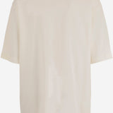 T-SHIRT IN COTONE CON LOGO UTS381726 136 AMI 
