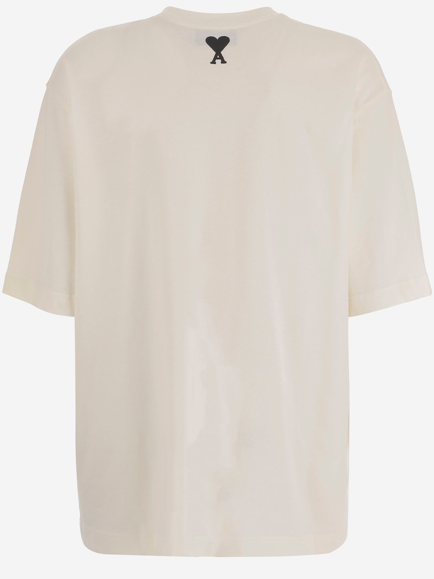 T-SHIRT IN COTONE CON LOGO UTS381726 136 AMI 