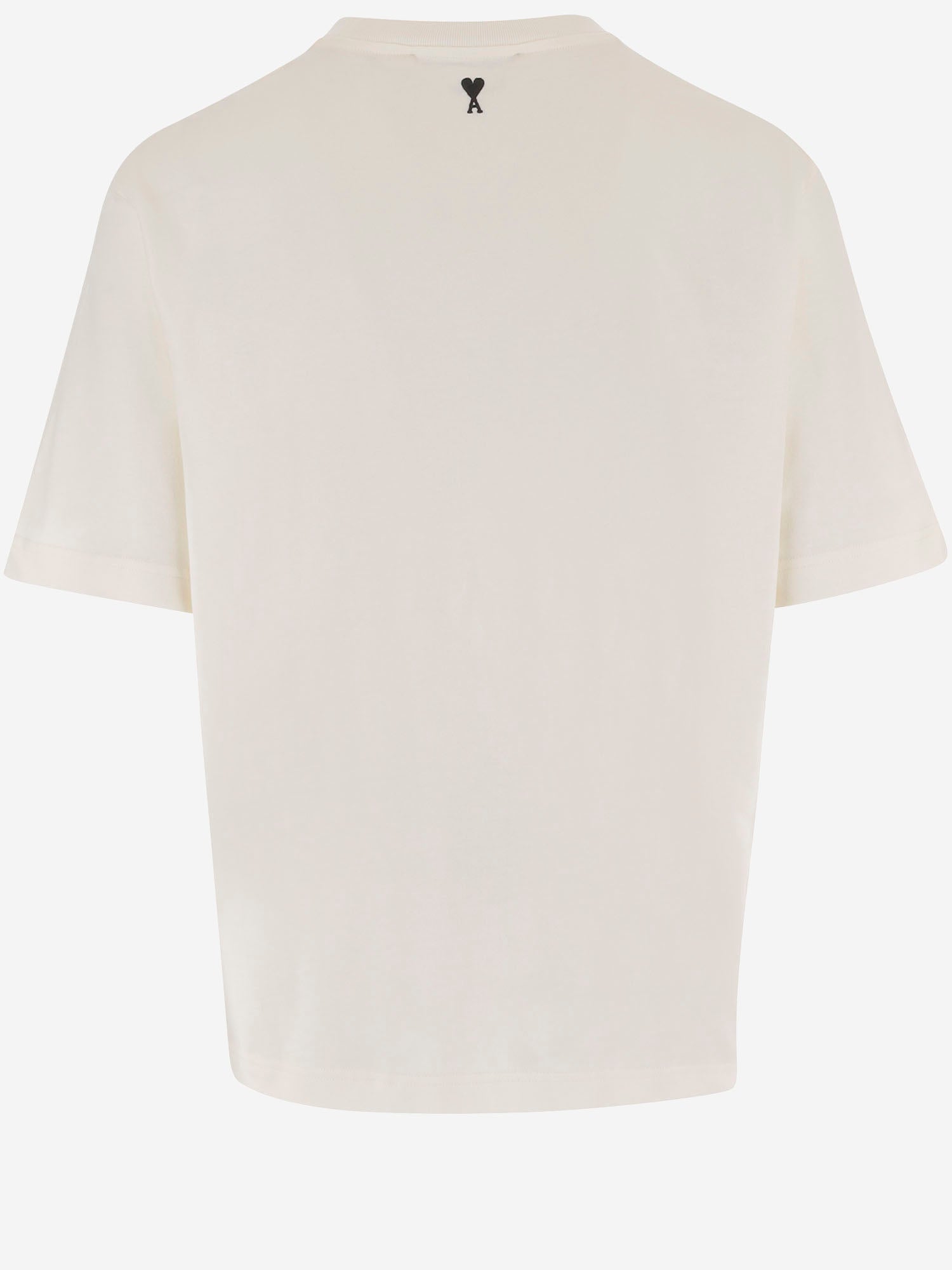 T-SHIRT IN COTONE CON STAMPA UTS384726 136 AMI 