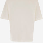 T-SHIRT IN COTONE CON STAMPA AMI PARIS HERITAGE UTS385726 136 AMI 