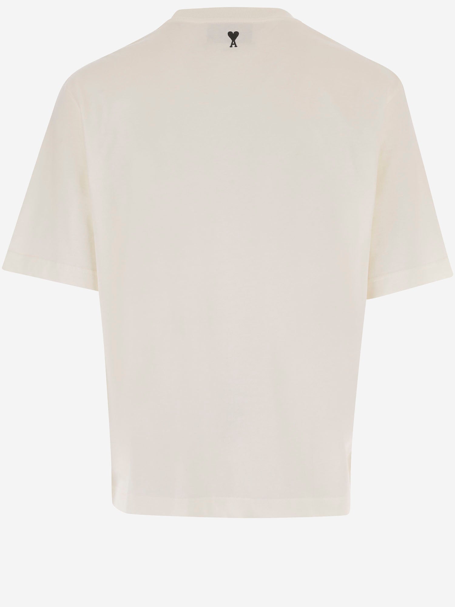 T-SHIRT IN COTONE CON STAMPA AMI PARIS HERITAGE UTS385726 136 AMI 