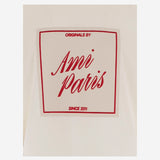 T-SHIRT IN COTONE CON STAMPA AMI PARIS HERITAGE UTS385726 136 AMI 