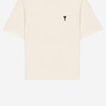 T-SHIRT IN COTONE CON STAMPA LOGO UTS387726 136 AMI 