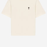 T-SHIRT IN COTONE CON STAMPA LOGO UTS387726 136 AMI 