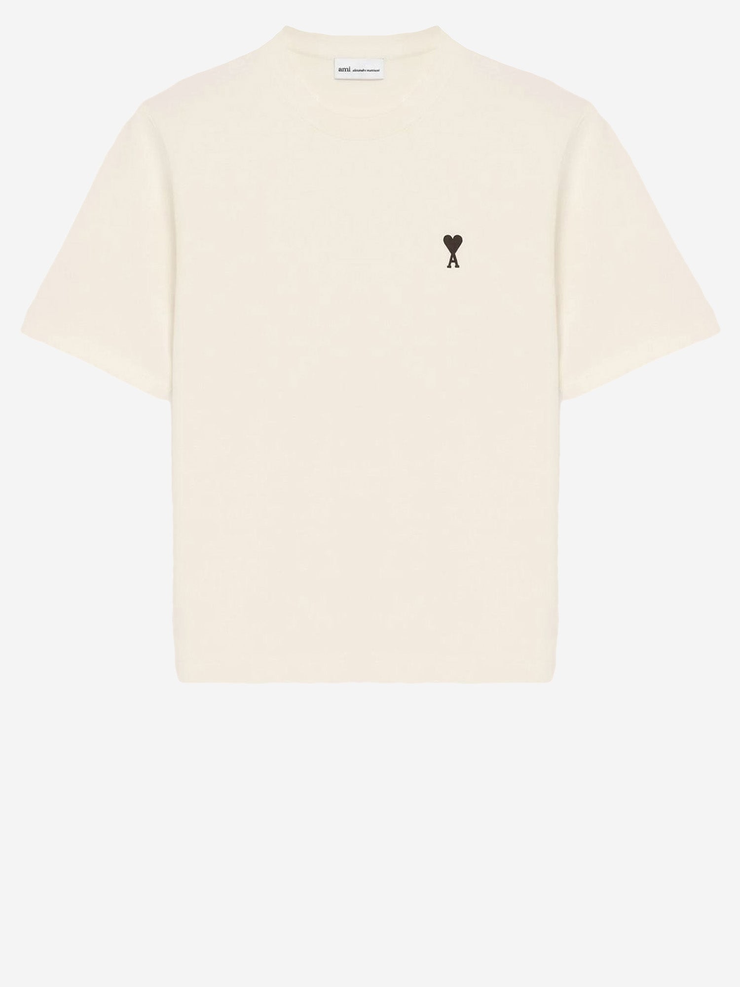 T-SHIRT IN COTONE CON STAMPA LOGO UTS387726 136 AMI 
