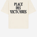 T-SHIRT IN COTONE CON STAMPA LOGO UTS387726 136 AMI 