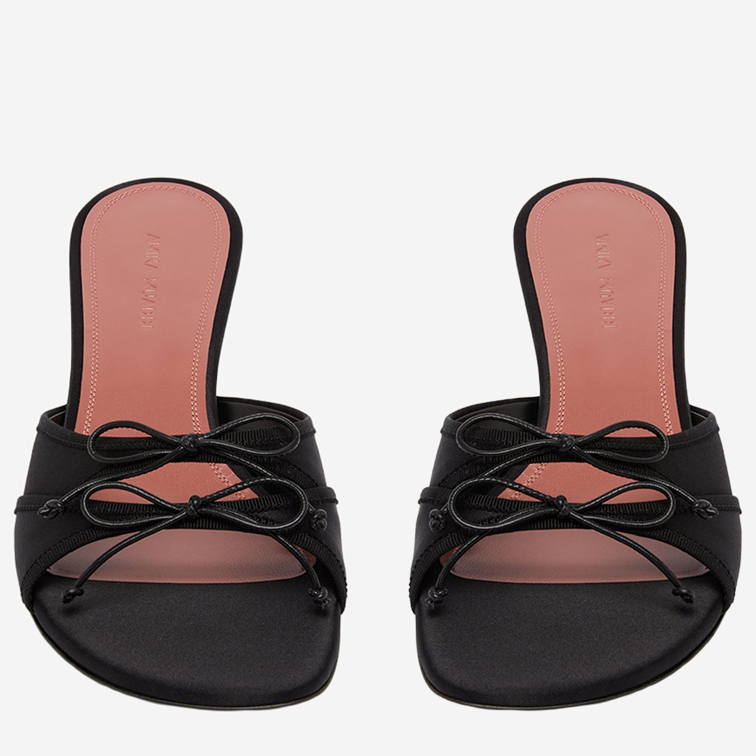 SLIPPER ELEONORA IN SETA ELEONORASLIPPER 45BLACK AMINA MUADDI 