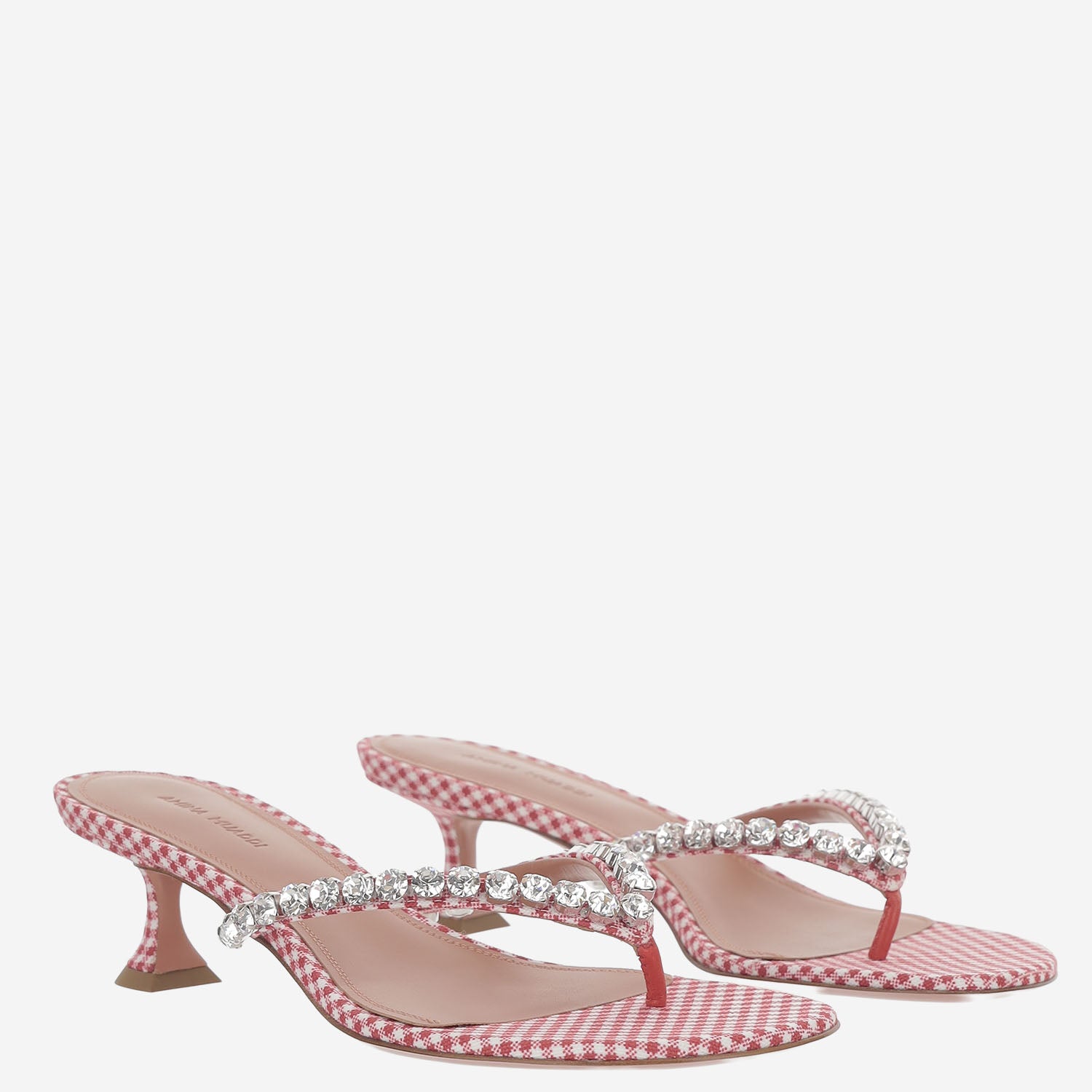 Sandali Gigi in raso GIGITHONG 45REDWHITE AMINA MUADDI 