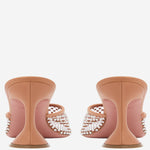 SANDALI LUPITA CRYSTAL LUPITACRYSTALNETSLIPPER 70LATTEWHITE AMINA MUADDI 
