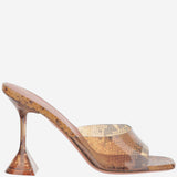 SANDALI LUPITA SNAKE LUPITAGLASSSLIPPER 95TANSNAKE AMINA MUADDI 