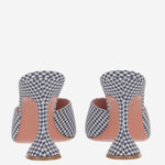 SANDALI LUPITA IN TESSUTO E PELLE LUPITASLIPPER 95BLUEWHITE AMINA MUADDI 
