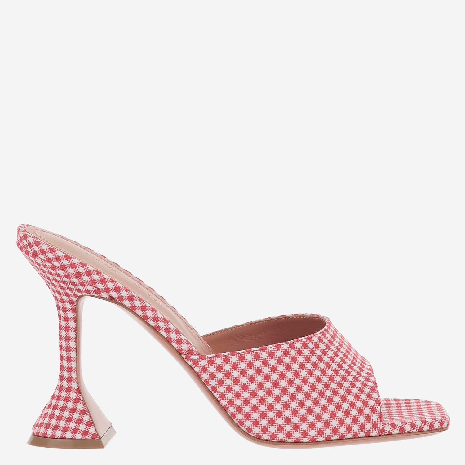 SANDALI LUPITA IN TESSUTO E PELLE LUPITASLIPPER 95REDWHITE AMINA MUADDI 