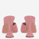 SANDALI LUPITA IN TESSUTO E PELLE LUPITASLIPPER 95REDWHITE AMINA MUADDI 