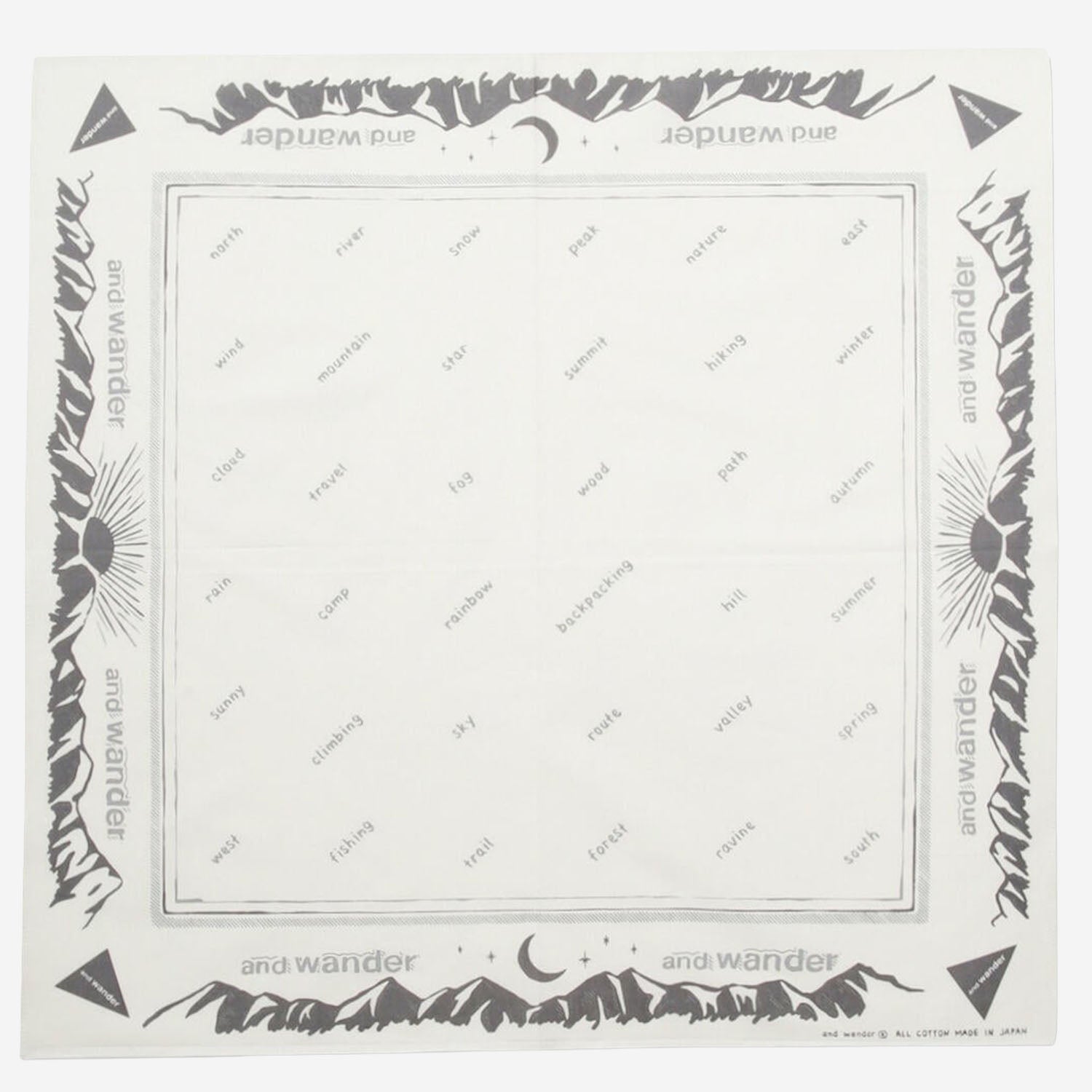 BANDANA IN COTONE CON STAMPA GRAFICA 5745987264 031 AND WANDER 