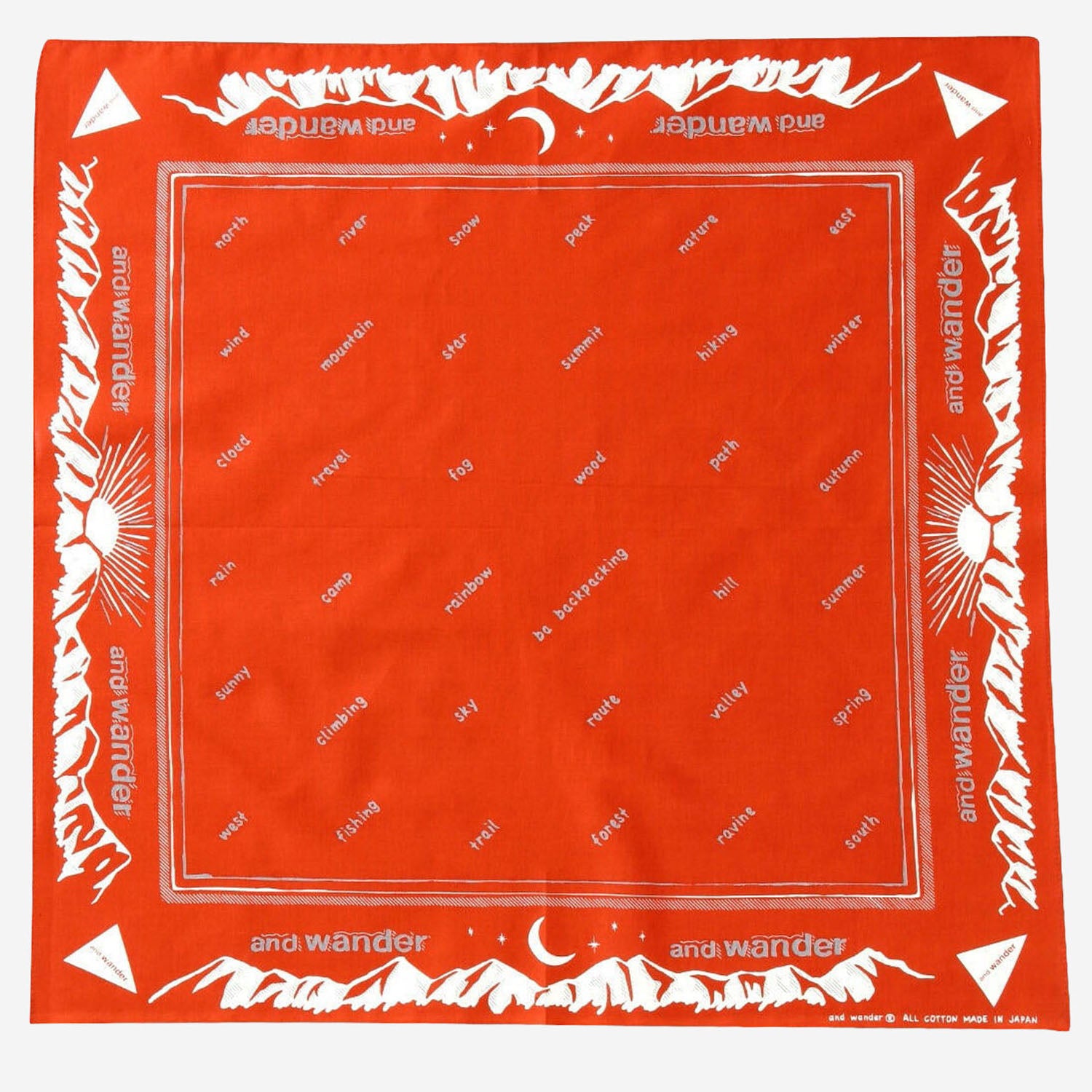 BANDANA IN COTONE CON STAMPA GRAFICA 5745987264 100 AND WANDER 