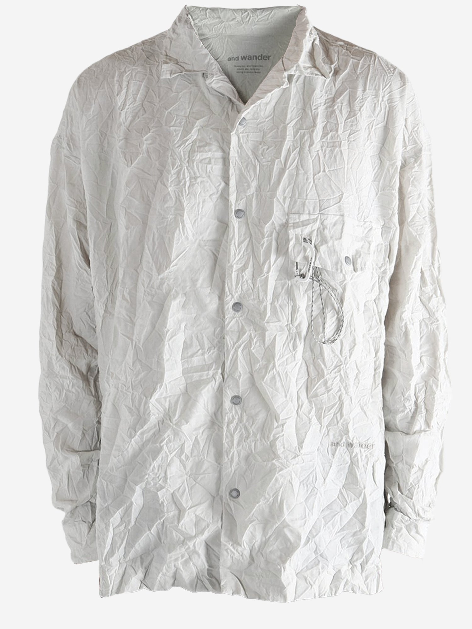 CAMICIA IN NYLON CON LAVORAZIONE INCRESPATA 5746183051 032 AND WANDER 