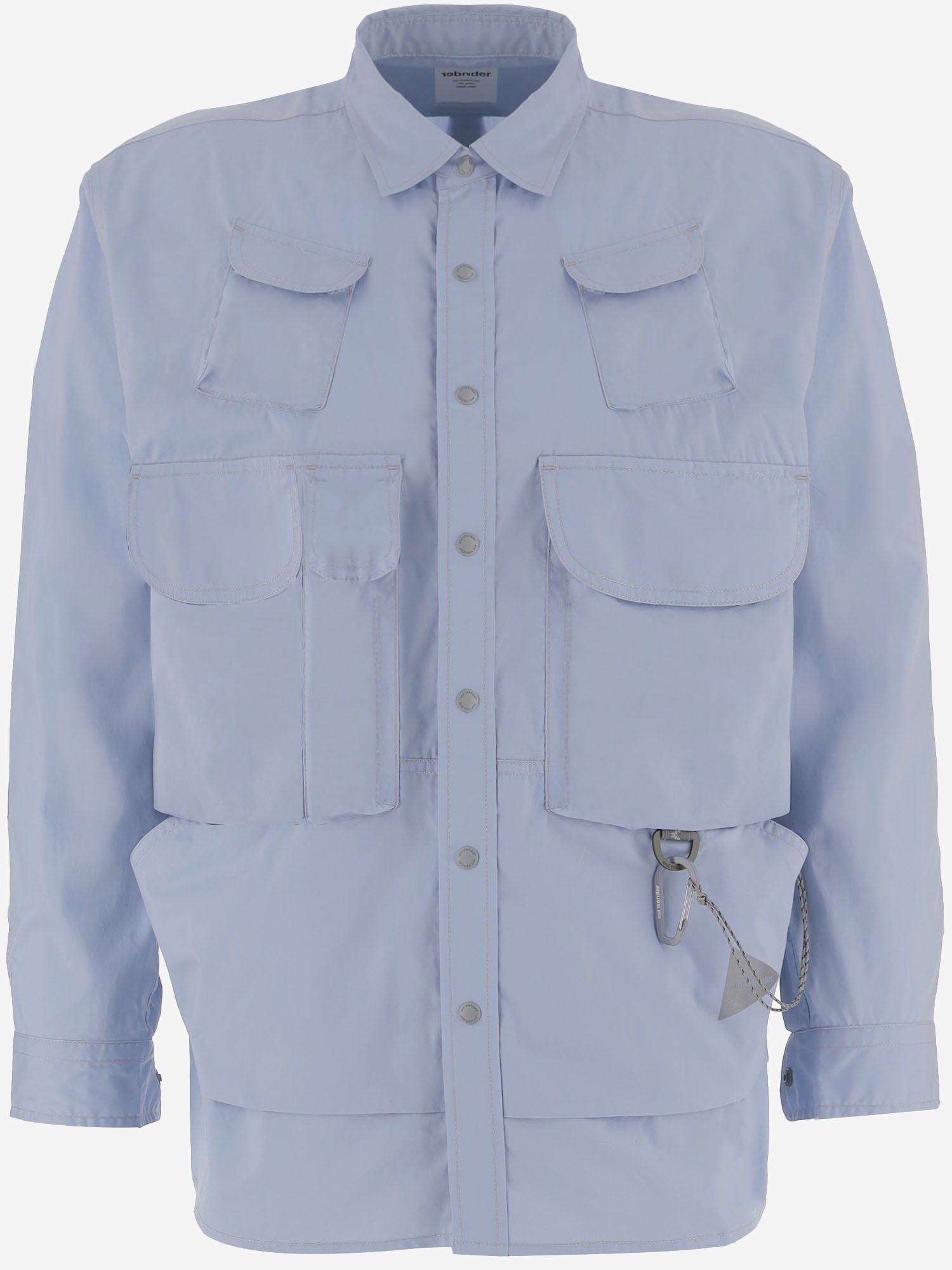 CAMICIA IN MISTO COTONE CON TASCHE MULTIPLE 5746183053 111 AND WANDER 