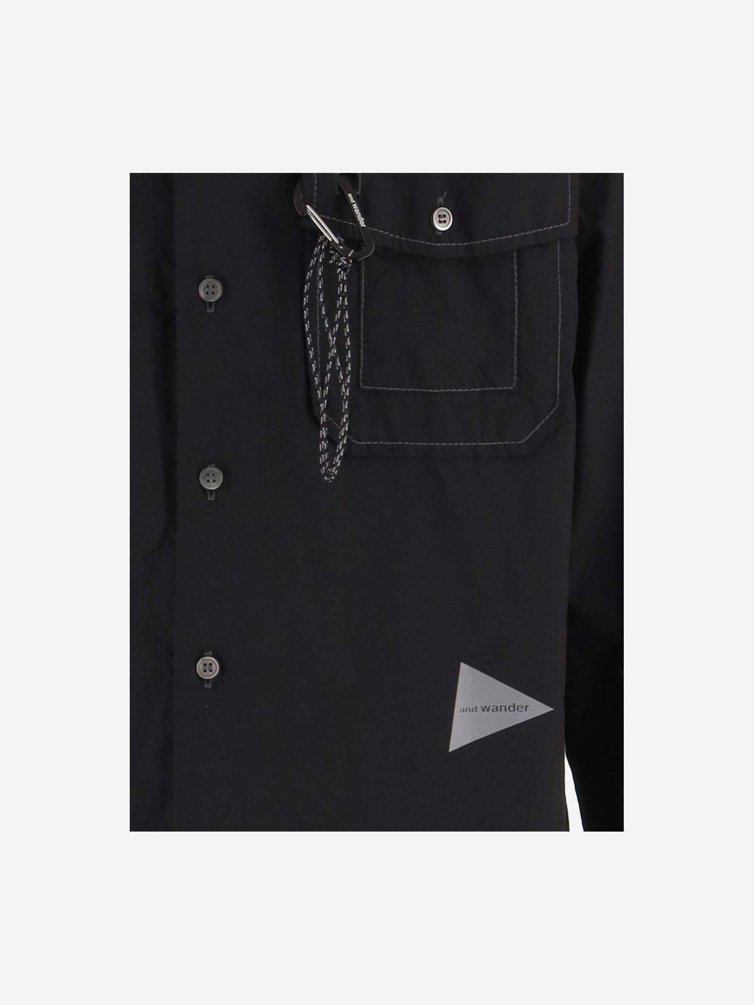 CAMICIA IN MISTO COTONE CON LOGO 5746183063 010 AND WANDER 