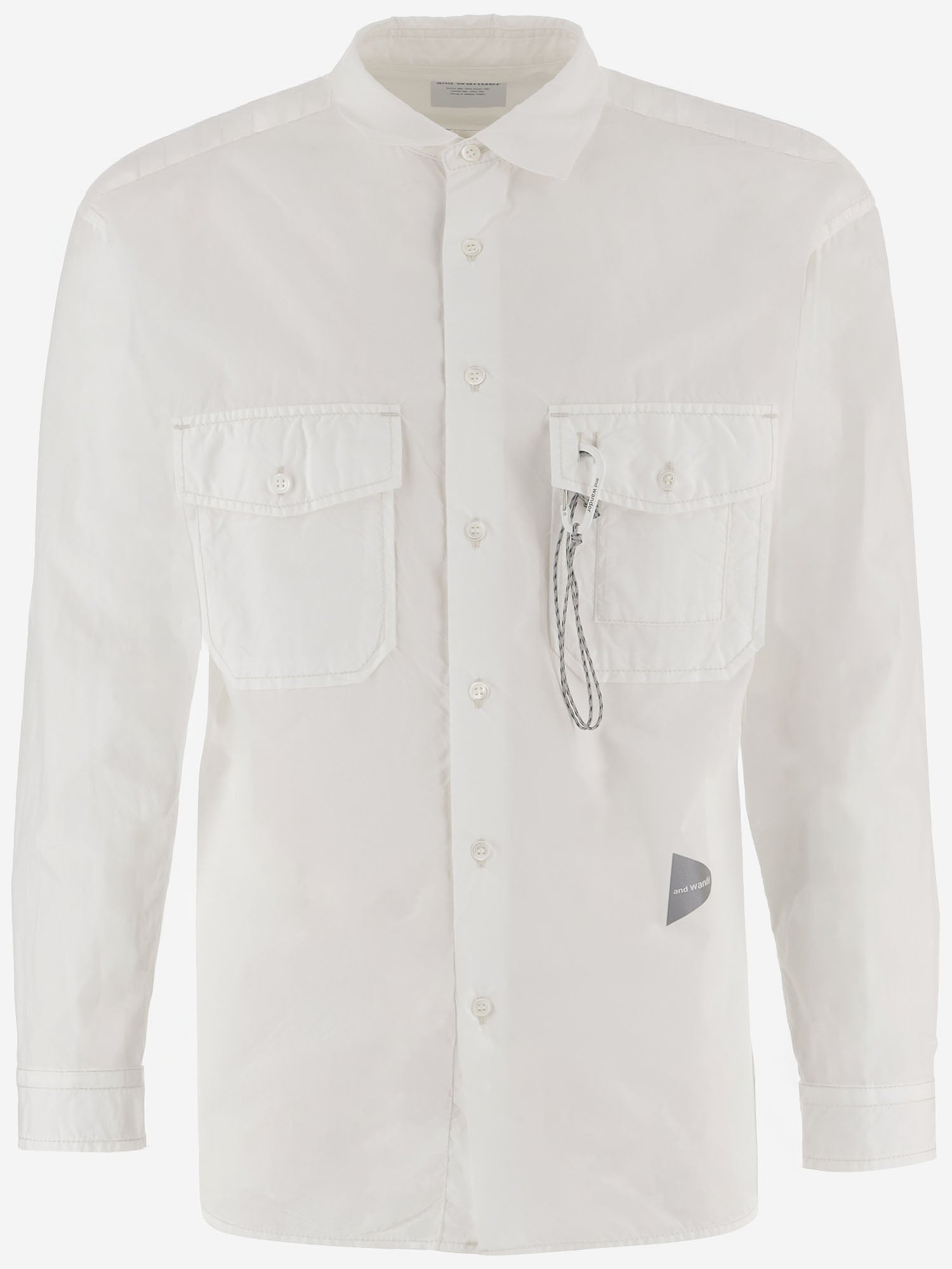 CAMICIA IN MISTO COTONE CON LOGO 5746183063 030 AND WANDER 